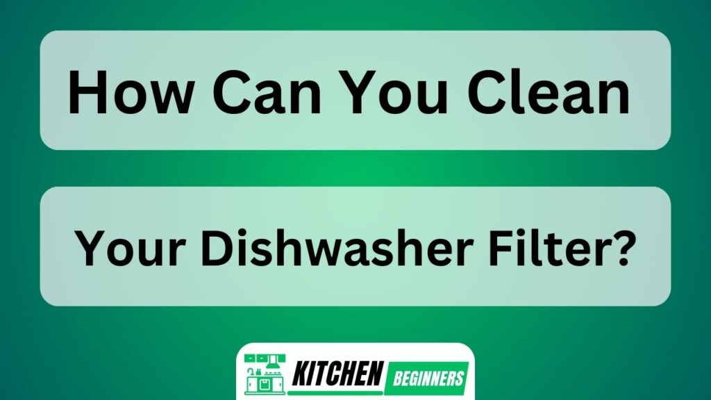 How Can You Clean Your Dishwasher Filter